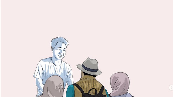 7 Ilustrasi Eril dan Keluarga Ridwan Kamil yang Viral Bikin Haru Netizen