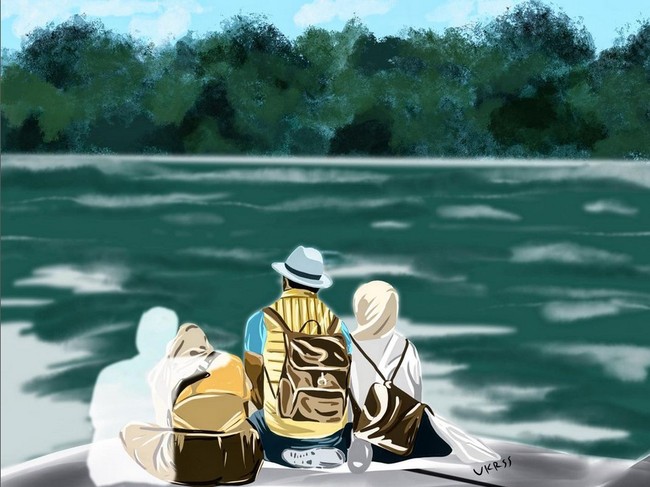 Ilustrasi karya Krishna Aditya Kunrad juga viral di media sosial menyentuh hati netizen yang ikut berduka atas meninggalnya Eril. Semoga ananda Eril senantiasa dalam lindungan Allah dan dapat berkumpul kembali dengan keluarga tercinta. Doa yang terbaik untuk keluarga ❤️, tulis Krishna di unggahan yang memperlihatkan karya ilustrasinya melalui akun Instagram @ukrss. Foto: Dok. Instagram @ukrss.