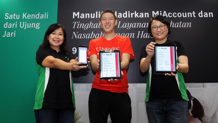 CEO & Co-founder Halodoc Jonathan Sudharta berbicara dalam seremoni pengukuhan kerja sama kedua perusahaan. Sejak November 2021  Halodoc dipercaya menjadi Third Party Administrator terkait rawat inap maupun rawat jalan bagi nasabah Manulife Indonesia, Kamis 9 Juni 2022.