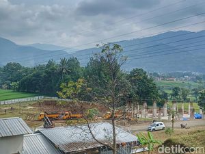 Penampakan Lokasi Pemakaman Eril yang Masih Terus Disiapkan