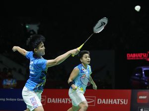Momen-momen Apriyani/Fadia Runner-Up Indonesia Masters 2022
