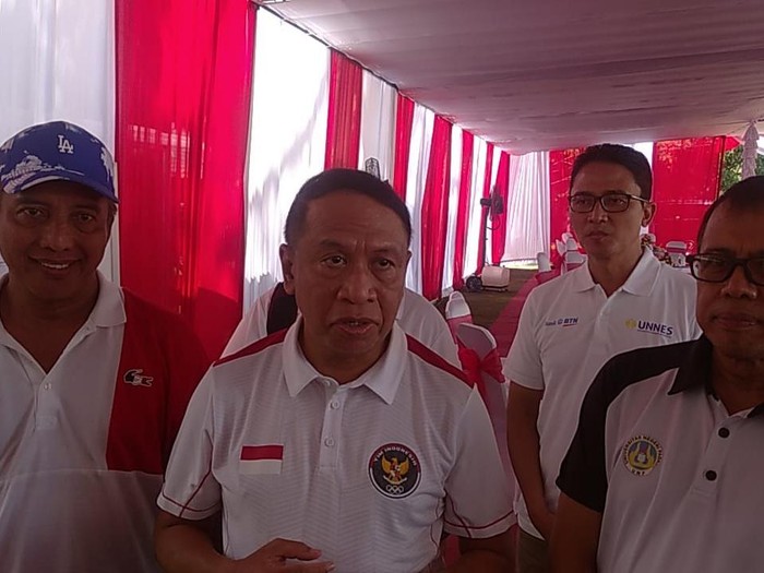 Menteri Pemuda dan Olahraga (Menpora) Zainudin Amali di Semarang,  Sabtu (11/6/2022).