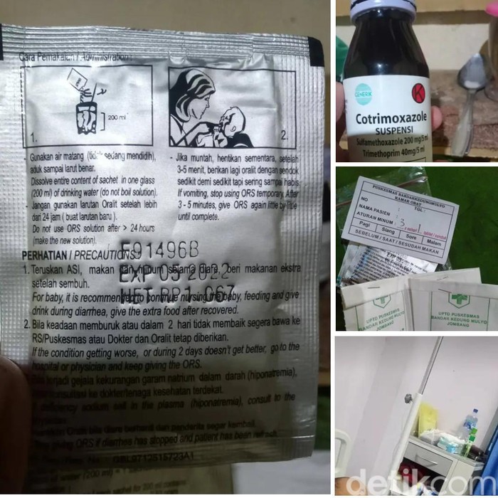 Unggahan keluarga balita yang menerima oralit kedaluwarsa dari Puskesmas Bandar Kedung Mulyo Jombang