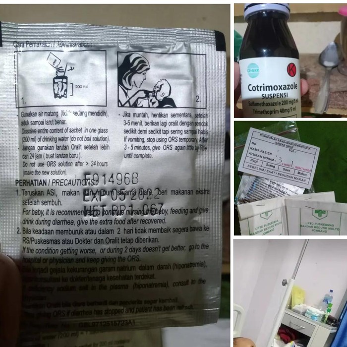 Unggahan keluarga balita yang menerima oralit kedaluwarsa dari Puskesmas Bandar Kedung Mulyo Jombang