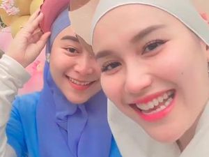Ayu Ting Ting Bikin Pangling! Pakai Hijab di Perayaan Ultah Adik