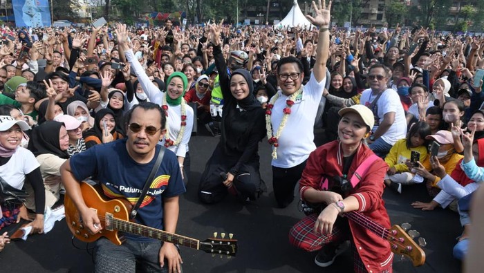Ketua Umum PKB Muhaimin Iskandar gelar konser musik di Tangerang
