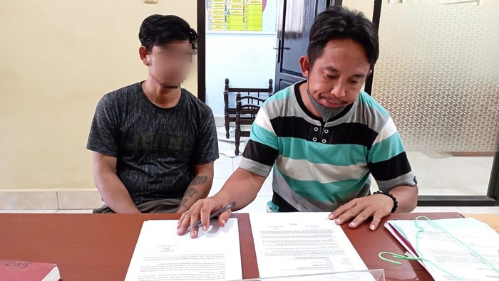 Korban dipertemukan dengan pelaku pencurian di Kendari.