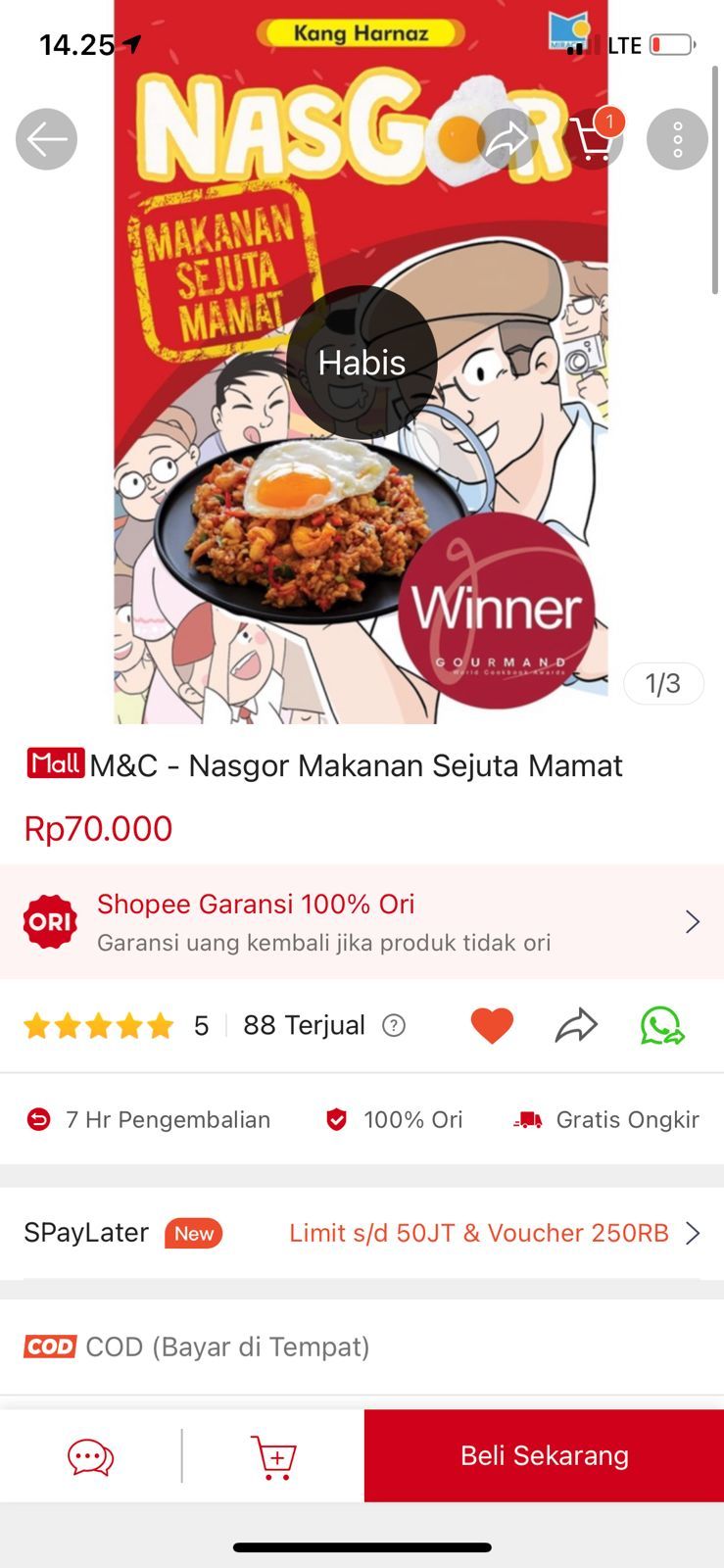 Bikin Bangga! 'Nasgor Makanan Sejuta Mamat' Juarai Gourmand Cookbook Awards