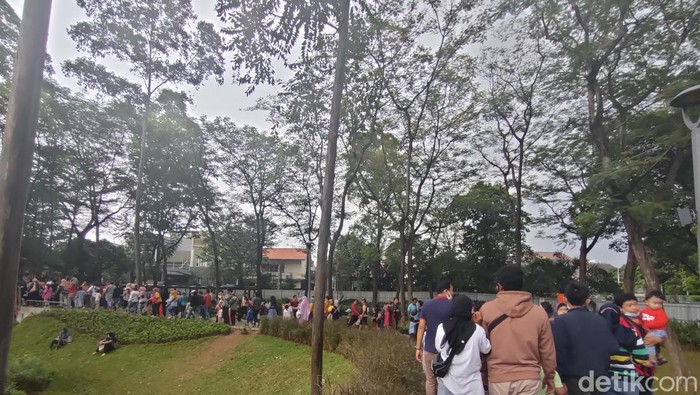 Penampakan Tebet Eco Park, Jakarta, Minggu (12/6/2022). (Foto: Dwi Rahmati/detikcom).