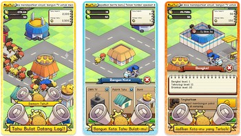 Bagaimana bila berprofesi sebagai penjual tahu bulat? Yaps, ini bisa ditemukan melalui game berjudul Tahu Bulat 2 garapan Own games. Kehadirannya cukup populer, karena sudah berhasil mengumpulkan lebih dari satu juta pemain. Foto: (Google Play Store).