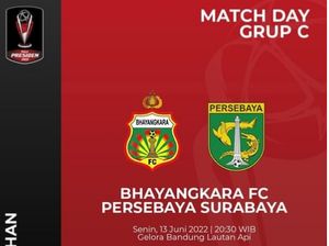Susunan Pemain Bhayangkara FC dan Persebaya