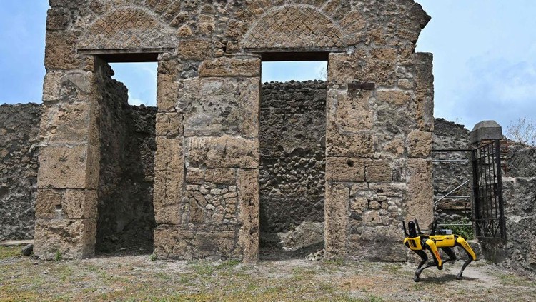 Ini Dia Robot Anjing Penjaga Situs Sejarah Pompeii, Canggih Banget