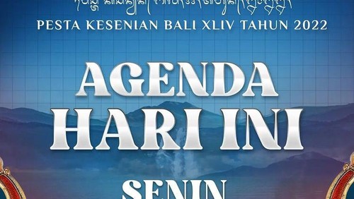 Jadwal Pesta Kesenian Bali (PKB) Hari Ini Senin 13 Juni 2022.
