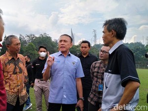 Ketum PSSI Minta Perbaikan Fasilitas TC Timnas di UPI Dikebut