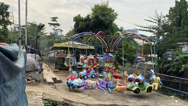 Kondisi RTH dan RPTRA Kalijodo pada Senin (13/6/2022).