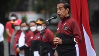 Dalam sambutannya, Jokowi mengaku senang atas capaian atlet Indonesia di SEA Games. Dia berbicara mengenai ekosistem yang baik untuk membangun dunia olahraga Indonesia.  