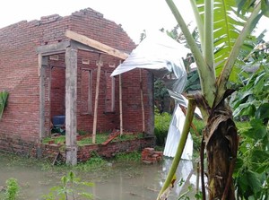 Angin Puting Beliung Terbangkan Atap Rumah Warga di Lombok Barat