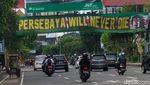 Wajah Jalan di Surabaya Jelang Ultah Persebaya