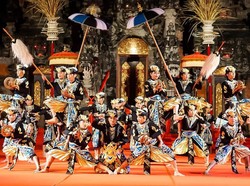 Baleganjur Duta Kota Denpasar dalam Pesta Kesenian Bali (PKB) ke-44. Foto: Instagram disbud_denpasar