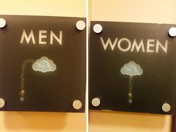 Tanda Toilet Pria dan Wanita yang Bikin Ngakak