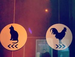 Tanda Toilet Pria dan Wanita yang Bikin Ngakak