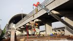 Melihat Lebih Dekat Girder Kereta Cepat yang Nempel di Jembatan Bekasi