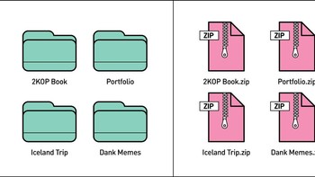 Pilih folder atau zip? Foto: 2kindsofpeople