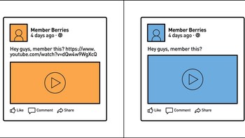 Postingan medsos dengan link atau bersih? Foto: 2kindsofpeople