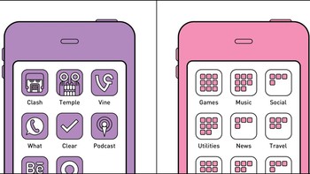 Aplikasi tanpa atau dengan folder? Foto: 2kindsofpeople