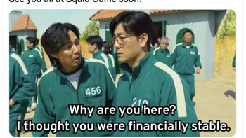 Salah satu adegan memorable di Squid Game edisi pertama. Foto: Twitter