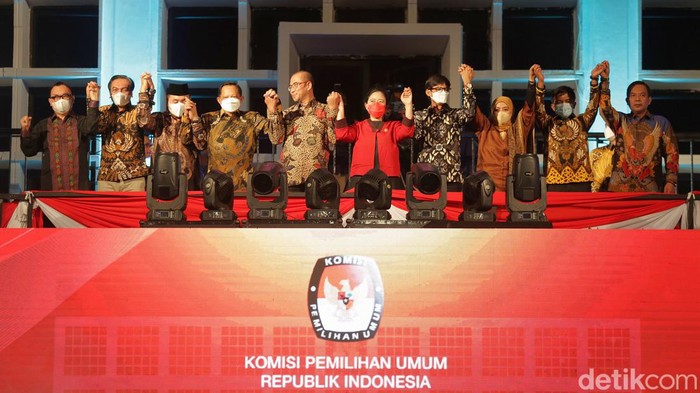 Momen KPU Luncurkan Tahapan Pemilu Momen KPU Luncurkan Tahapan Pemilu