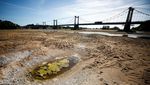 Gelombang Panas Bikin Sungai Loire di Prancis Mengering, Nih Fotonya