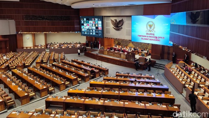 Rapat paripurna DPR RI Selasa (14/6/2022). (Nahda Rizki Utami/detikcom).