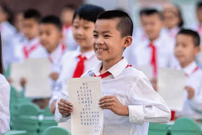 Wajah-wajah Semringah Peserta Lomba Kaligrafi di China