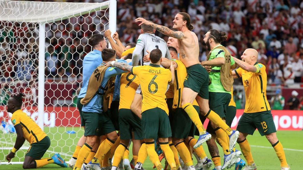 Suka Cita Australia Lolos ke Piala Dunia 2022