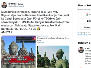 Soal Foto Editan Patung Buddha Borobudur Mirip Jokowi di Twitter Roy Suryo