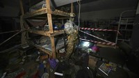 Pabrik itu hampir hancur total selama pengepungan Mariupol.
