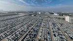 Penampakan Parkiran Mobil di China yang Tampung Ratusan Mobil