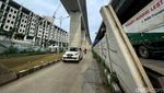 Tembok Pembatas Tol JORR Cikunir Ini Nyaris Roboh