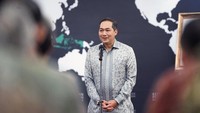 Momen Muhammad Lutfi memberikan sambutannya. Lutfi telah menjabat sebagai Menteri Perdagangan sejak 2020. Kala itu dia diangkat untuk menggantikan Agus Suparmanto.