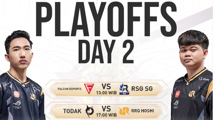 Jadwal Playoff MSC 2022 Mobile Legend hari ini: RRQ Hoshi vs Todak