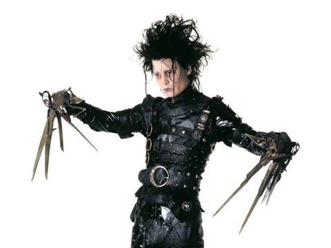 Johnny Depp saat berperan sebagai Edward Scissorhands.