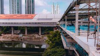 Diketahui, jembatan ini dilaporkan akan selesai dibangun pada Agustus 2022 mendatang
