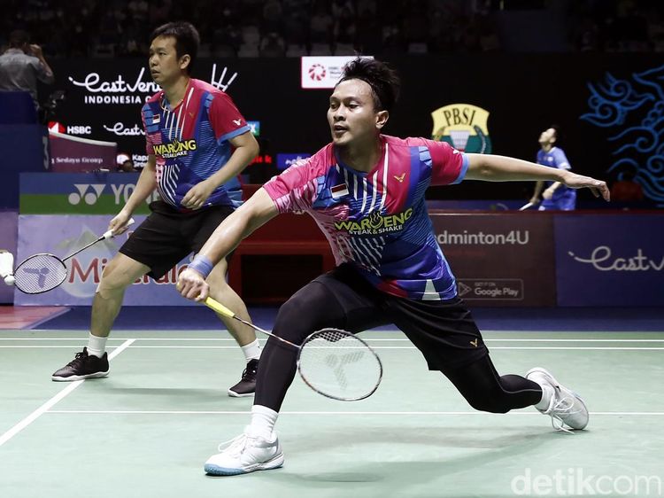 Kalah dari China, Ahsan/Hendra Tersingkir dari Indonesia Open 2022