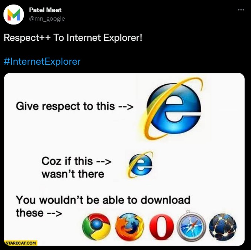 Meme Internet Explorer