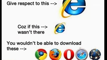 Angkat tangan, siapa yang dulu buka Internet Explorer hanya untuk download browser lain? Foto: Screenshot/Twitter