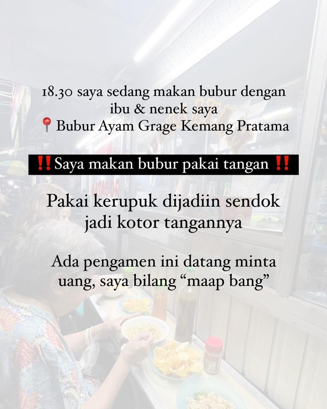 Michelle Wanda Kena Rasisme Saat Asyik Makan Bubur Ayam