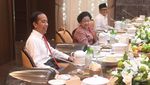 Momen Jokowi Makan Siang Bareng Ketum Parpol Jelang Reshuffle