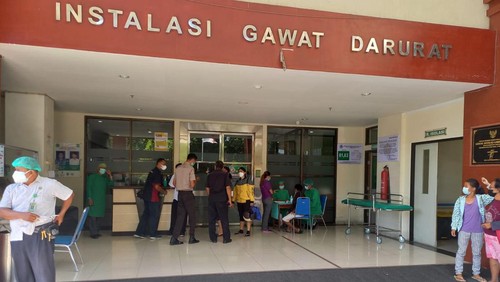 Situasi Rumah Sakit Umum Daerah (RSUD) Buleleng, pasca meninggalnya korban suspect rabies, Rabu (15/6/2022).