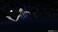 Pebulutangkis tunggal putri China Taipei Tai Tzu Ying, berhadapan dengan pebulutangkis tunggal putri Singapura, Yeo Jia Min, dalam babak 32 besar Indonesia Open 2022, Jakarta, Rabu (15/6/2022).